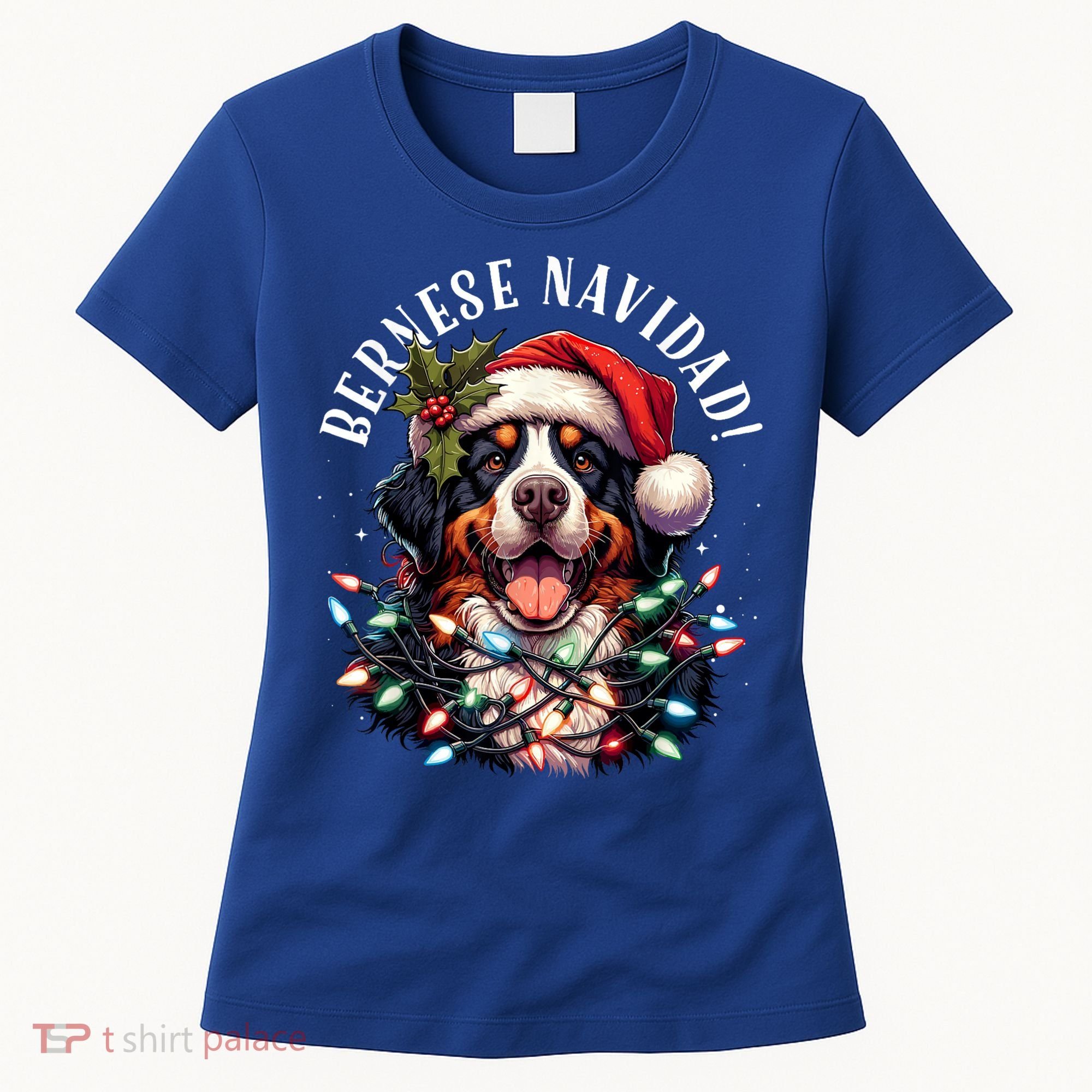 Bernese Mountain Dog Christmas Funny Bernese Navidad Berner Women's T-Shirt