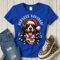 Bernese Mountain Dog Christmas Funny Bernese Navidad Berner Women's T-Shirt thumb 3