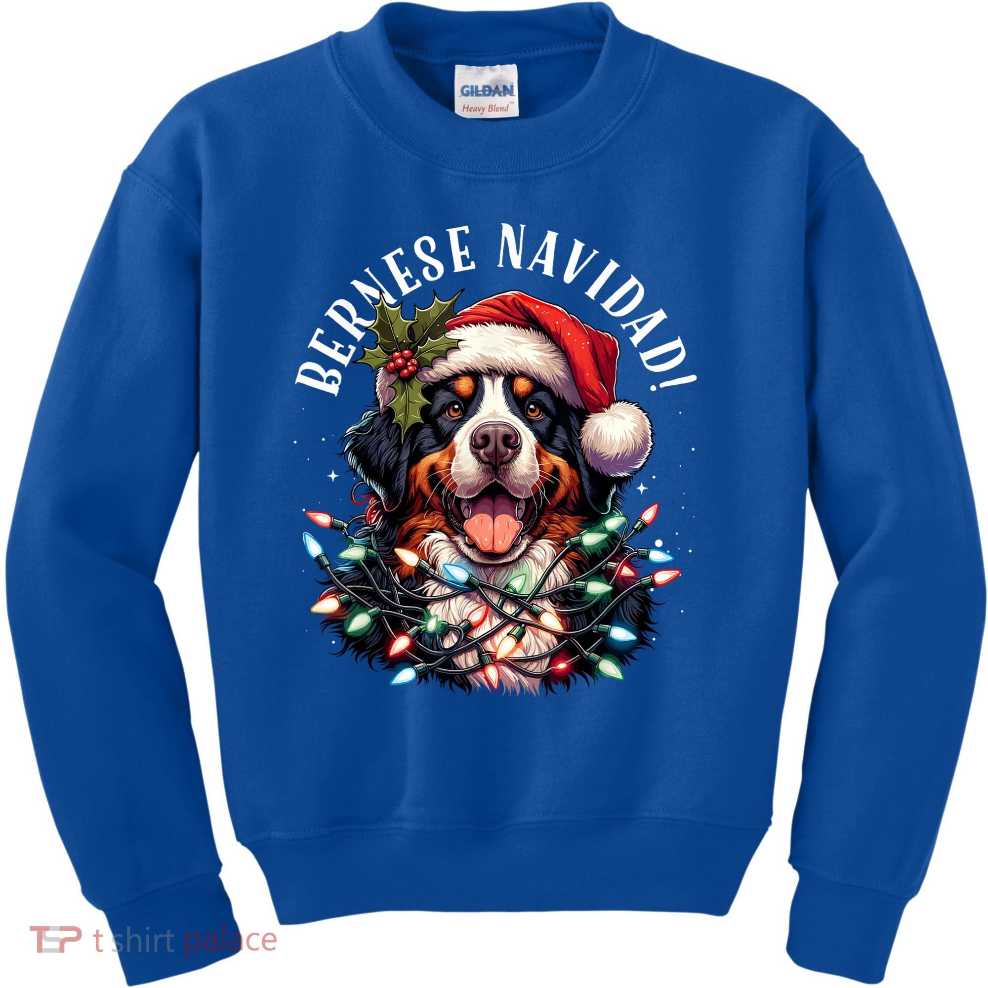 Bernese Mountain Dog Christmas Funny Bernese Navidad Berner Kids Sweatshirt