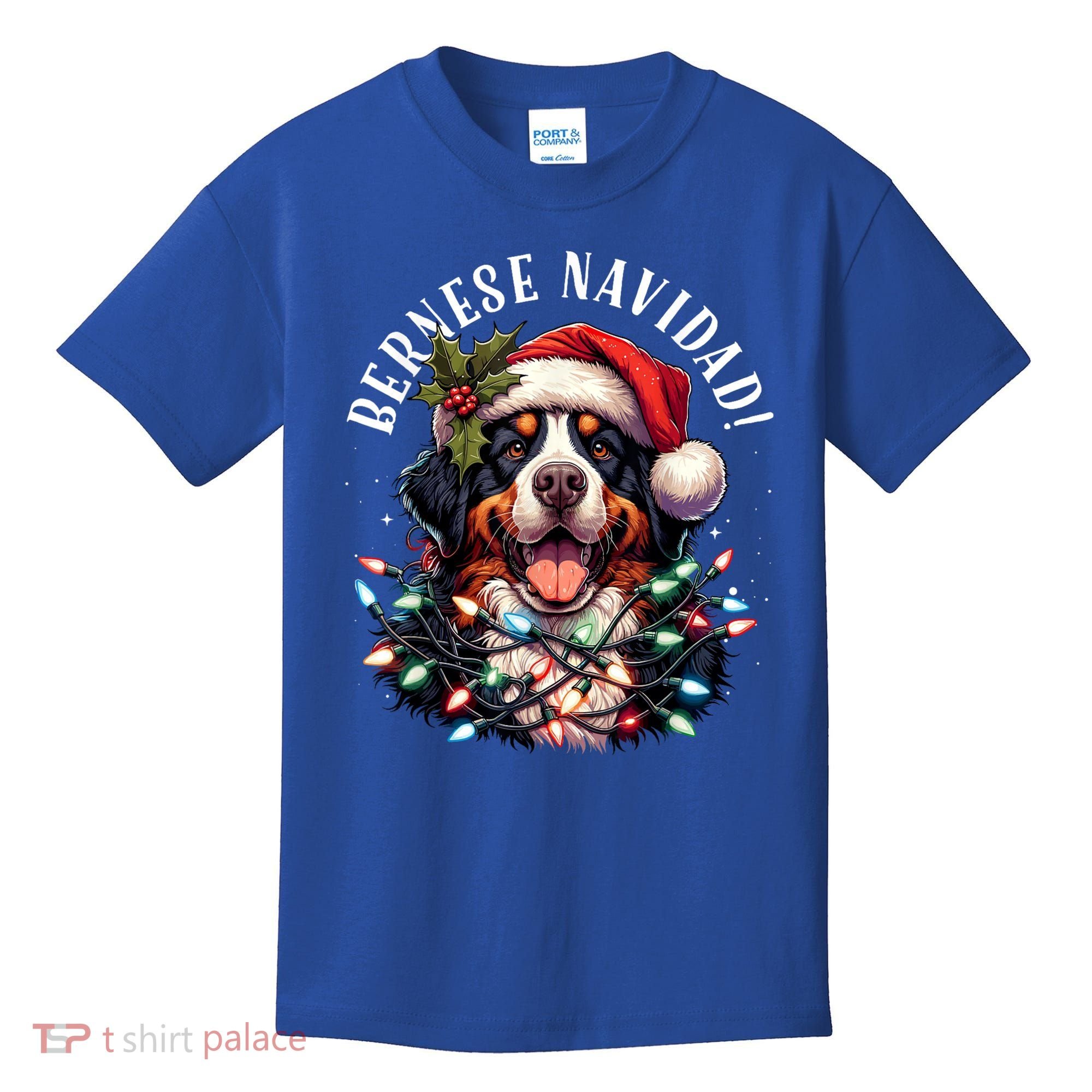 Bernese Mountain Dog Christmas Funny Bernese Navidad Berner Kids T-Shirt