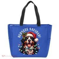 Bernese Mountain Dog Christmas Funny Bernese Navidad Berner Tote Bag thumb 0