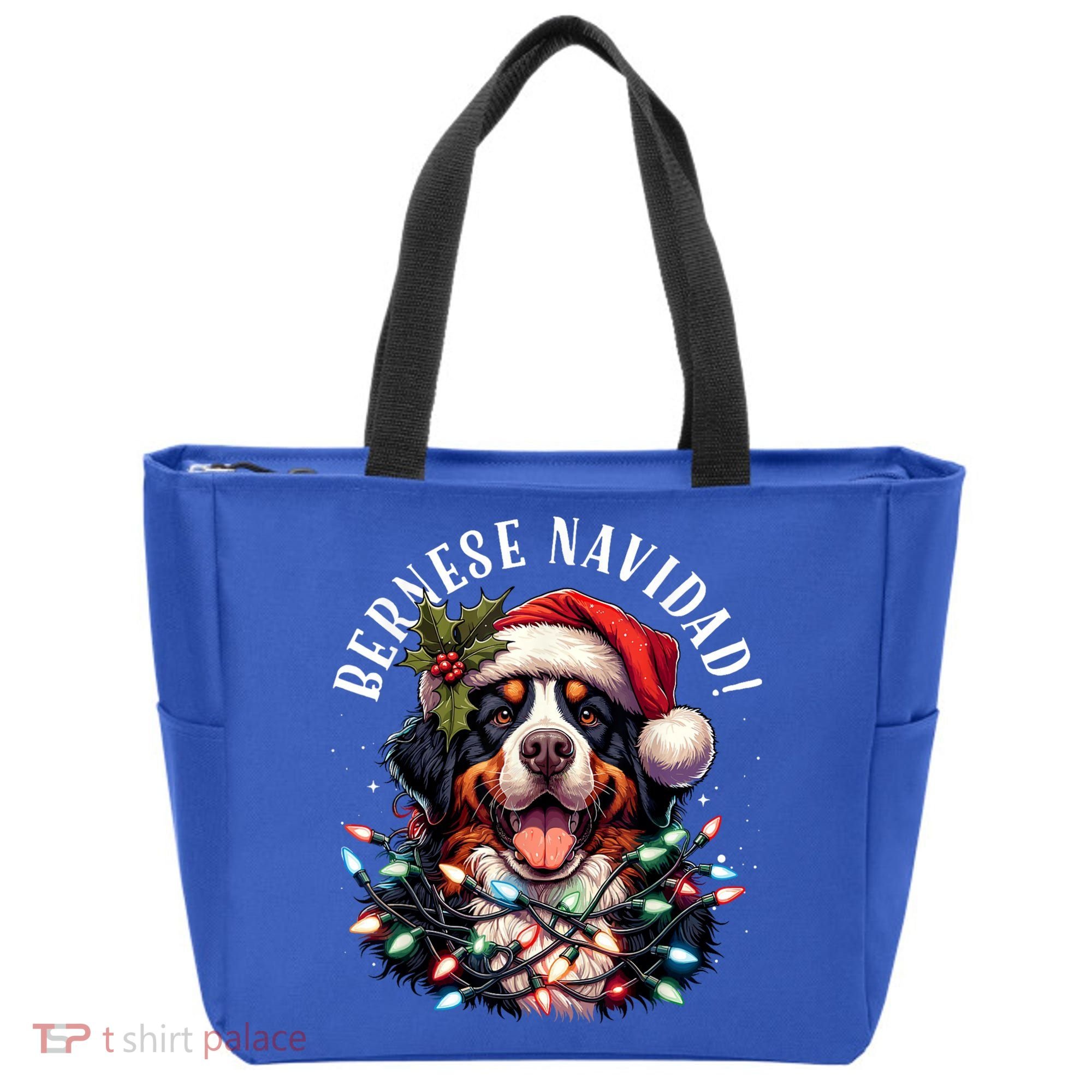 Bernese Mountain Dog Christmas Funny Bernese Navidad Berner Tote Bag