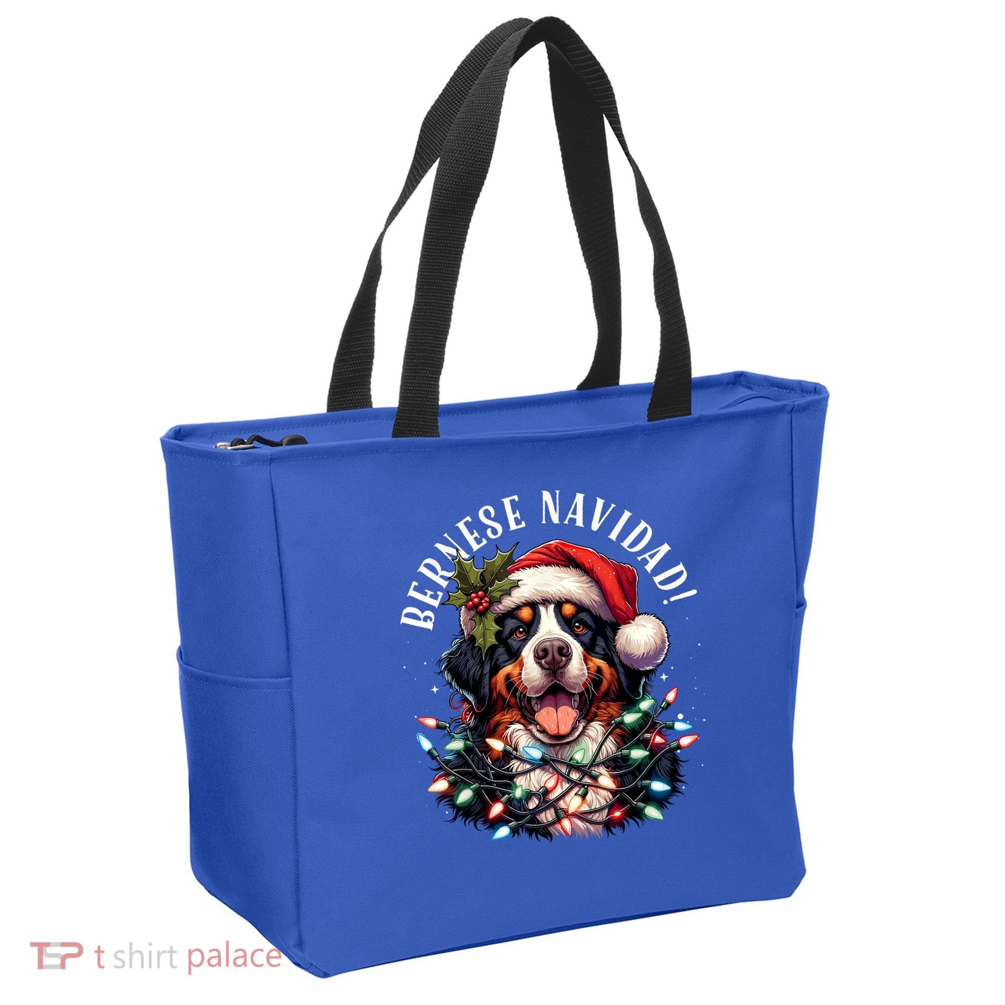Bernese Mountain Dog Christmas Funny Bernese Navidad Berner Tote Bag
