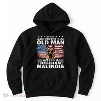 Belgian Malinois Dog Breed Never Underestimate An Old Man Hoodie thumb 0