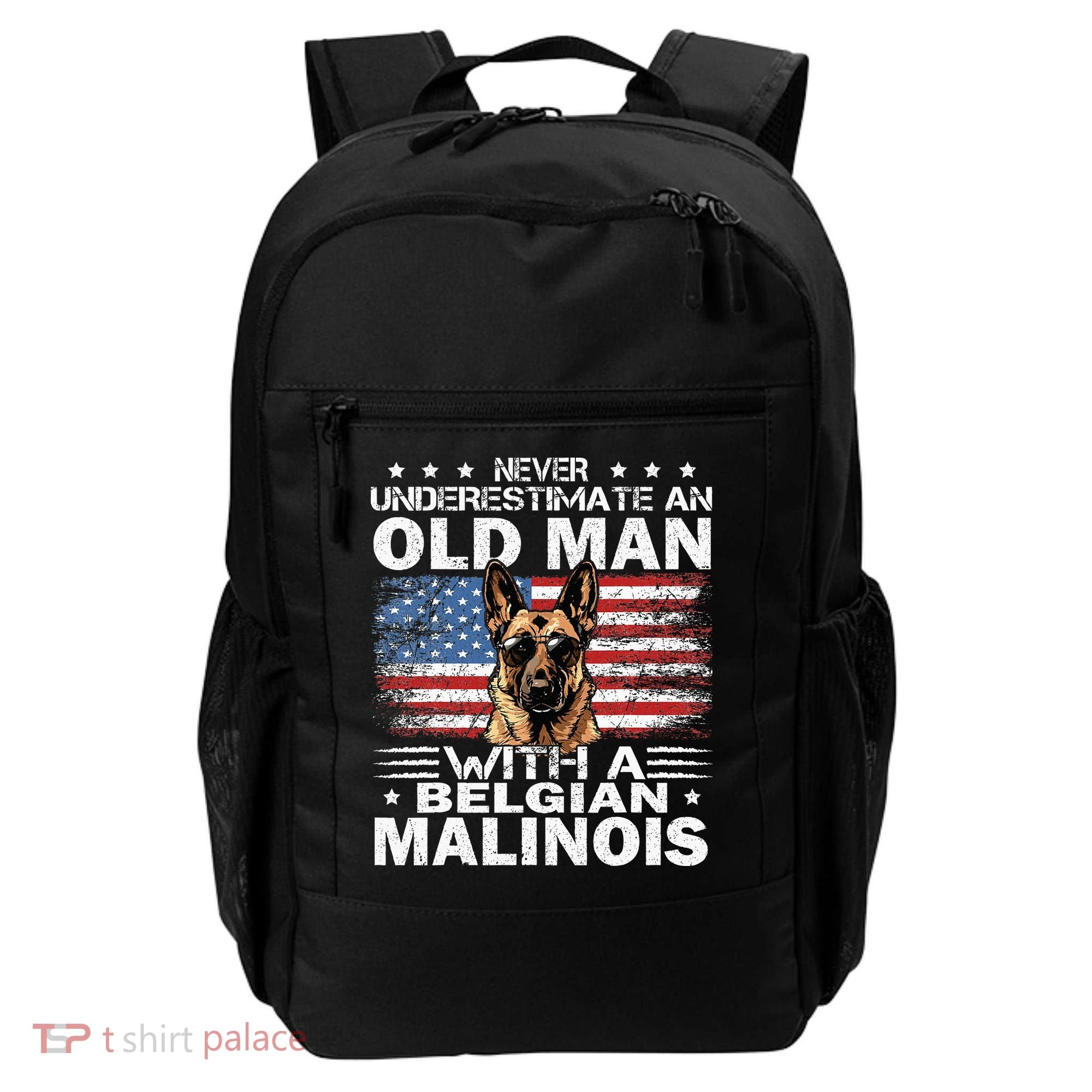 Belgian Malinois Dog Breed Never Underestimate An Old Man Backpack