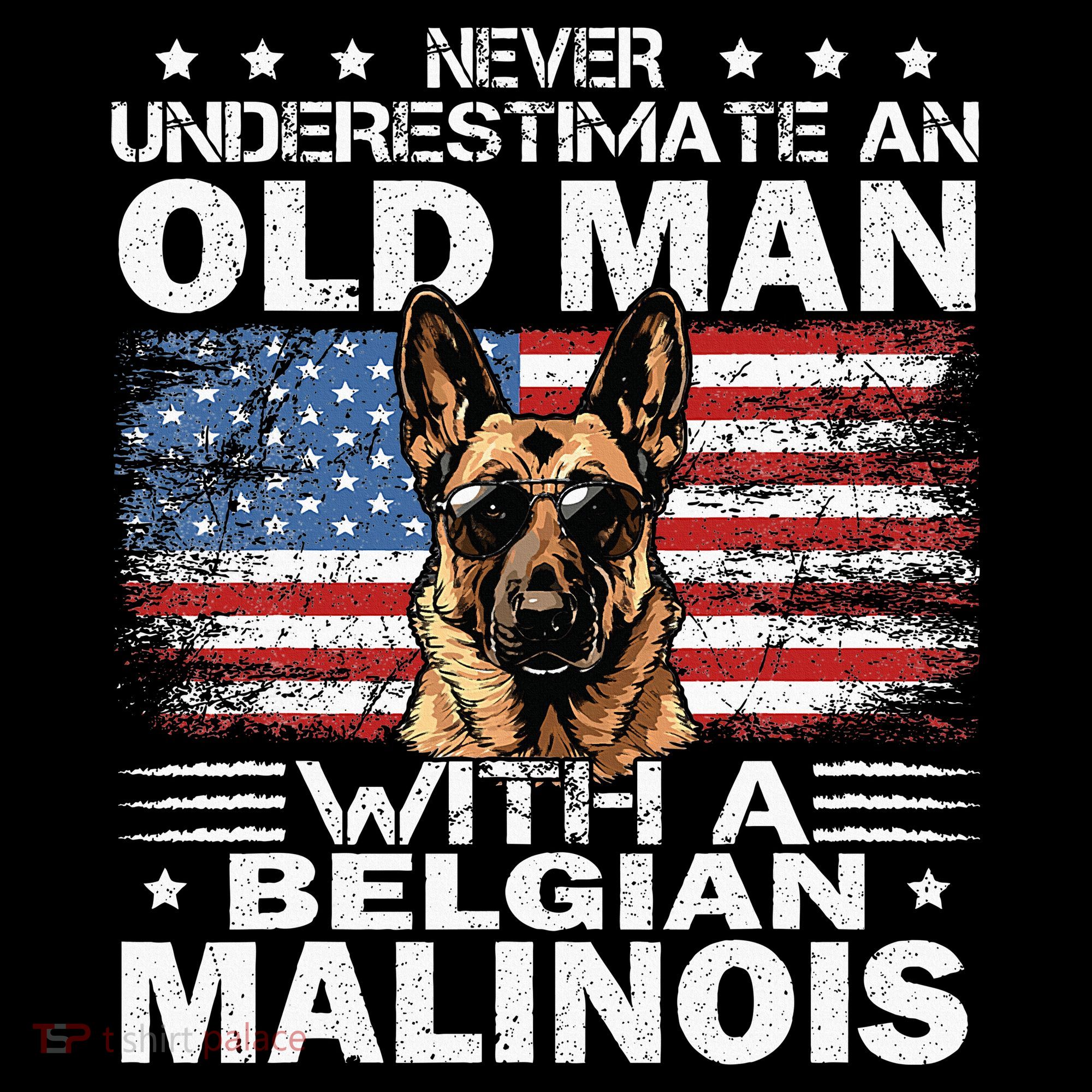 Belgian Malinois Dog Breed Never Underestimate An Old Man Mousepad