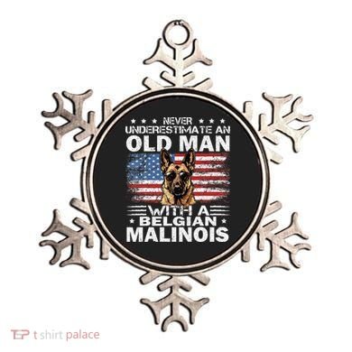 Belgian Malinois Dog Breed Never Underestimate An Old Man Ornament
