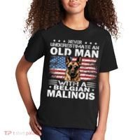 Belgian Malinois Dog Breed Never Underestimate An Old Man Kids T-Shirt thumb 2