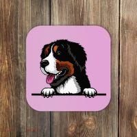 Bernese Mountain Dog Breed Popping Up Fun Dog Owner Coaster thumb 0