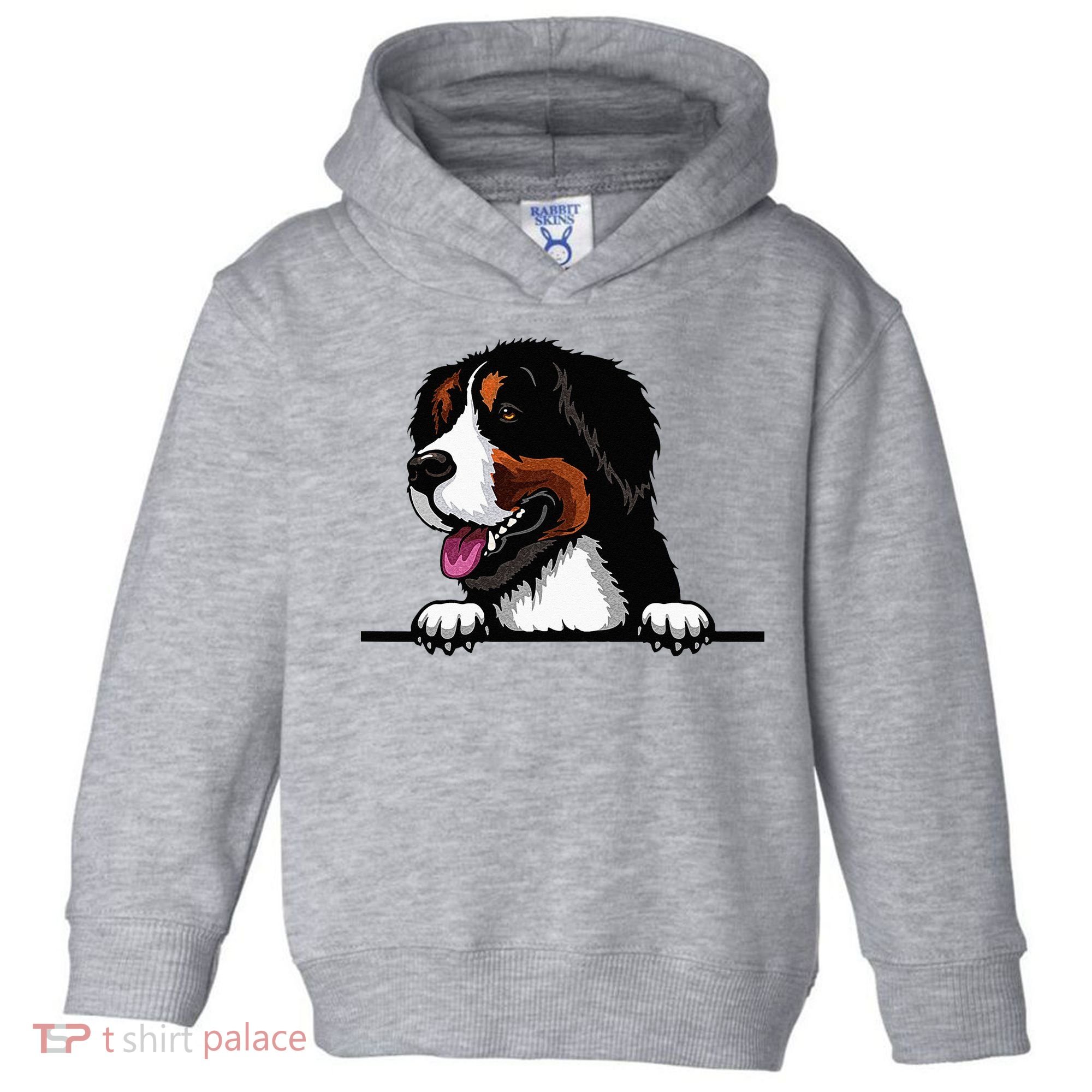Bernese Mountain Dog Breed Popping Up Fun Dog Owner Toddler Hoodie