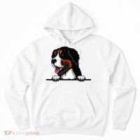 Bernese Mountain Dog Breed Popping Up Fun Dog Owner Hoodie thumb 0