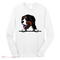 Bernese Mountain Dog Breed Popping Up Fun Dog Owner Long Sleeve Shirt thumb 0