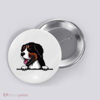 Bernese Mountain Dog Breed Popping Up Fun Dog Owner Button thumb 0