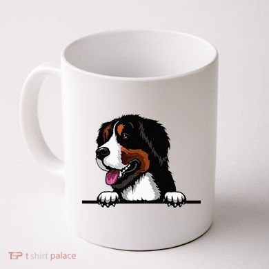 Bernese Mountain Dog Breed Popping Up Fun Dog Owner Coffee Mug