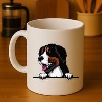 Bernese Mountain Dog Breed Popping Up Fun Dog Owner Coffee Mug thumb 4