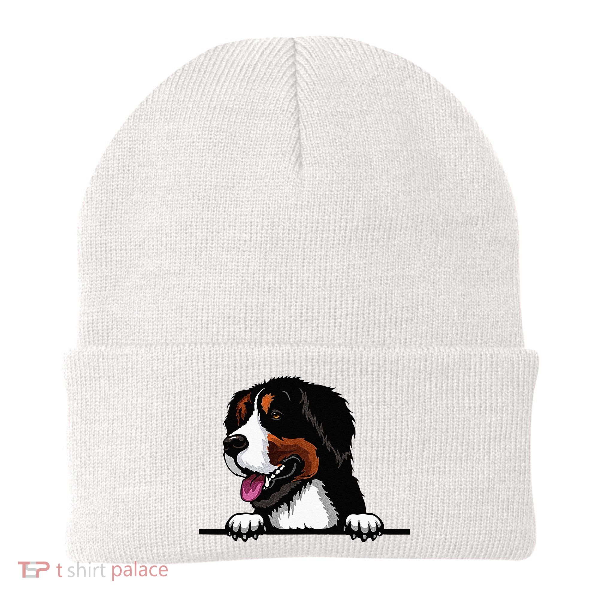 Bernese Mountain Dog Breed Popping Up Fun Dog Owner Beanie