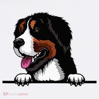Bernese Mountain Dog Breed Popping Up Fun Dog Owner Women's Tank Top thumb 5
