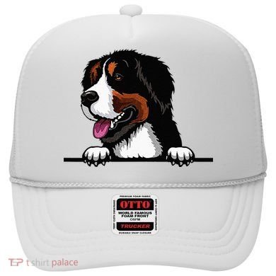 Bernese Mountain Dog Breed Popping Up Fun Dog Owner Hat