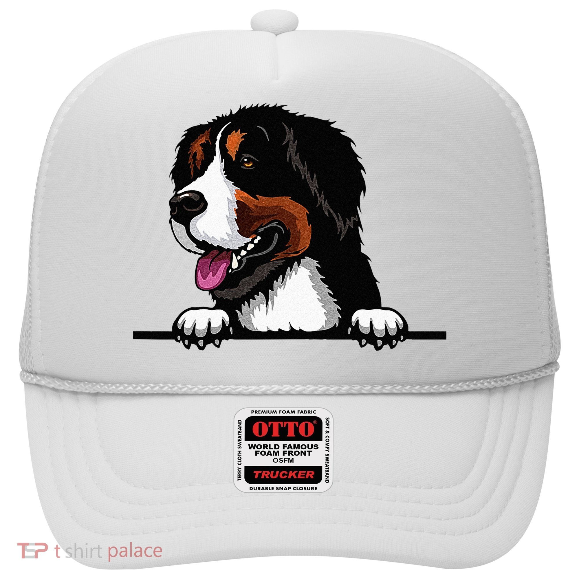 Bernese Mountain Dog Breed Popping Up Fun Dog Owner Hat