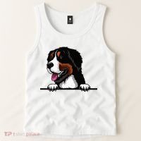 Bernese Mountain Dog Breed Popping Up Fun Dog Owner Tank Top thumb 2