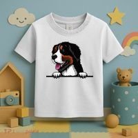 Bernese Mountain Dog Breed Popping Up Fun Dog Owner Toddler T-Shirt thumb 3