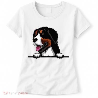 Bernese Mountain Dog Breed Popping Up Fun Dog Owner Women's T-Shirt