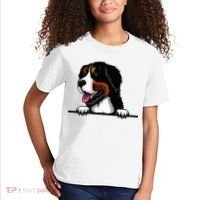 Bernese Mountain Dog Breed Popping Up Fun Dog Owner Kids T-Shirt thumb 2