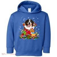 Bernese Mountain Dog Christmas Tree Lights Pajamas Xmas Gift Toddler Hoodie thumb 0