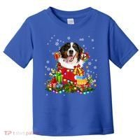 Bernese Mountain Dog Christmas Tree Lights Pajamas Xmas Gift Toddler T-Shirt thumb 0
