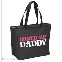 Breed Me Daddy Adult Humor Tote Bag thumb 2