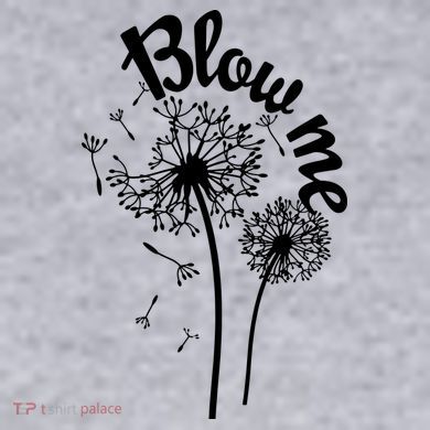 Blow Me Dandelion Women's Racerback Cropped Tank
