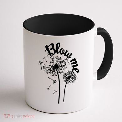 Blow Me Dandelion Coffee Mug back