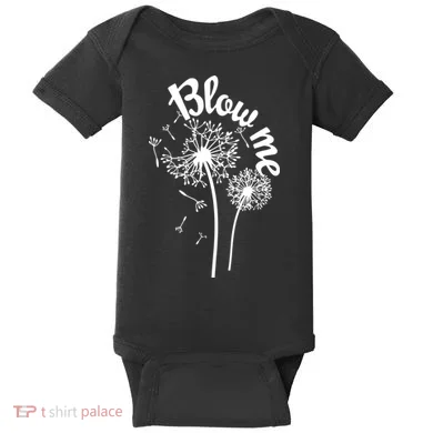 Blow Me Dandelion Baby Bodysuit