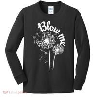 Blow Me Dandelion Kids Long Sleeve Shirt thumb 0