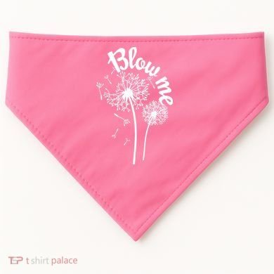 Blow Me Dandelion USA-Made Doggie Bandana