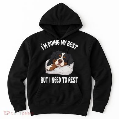 Bernese Mountain Dog Sleep Pajamas Nightgown Hoodie