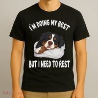 Bernese Mountain Dog Sleep Pajamas Nightgown T-Shirt thumb 3