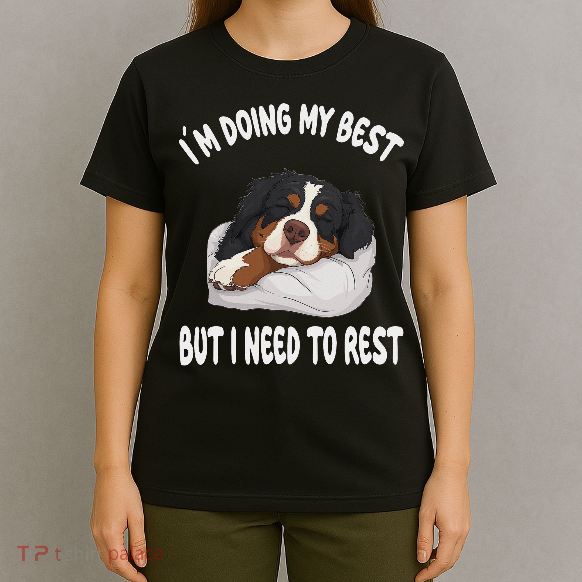 Bernese Mountain Dog Sleep Pajamas Nightgown T-Shirt