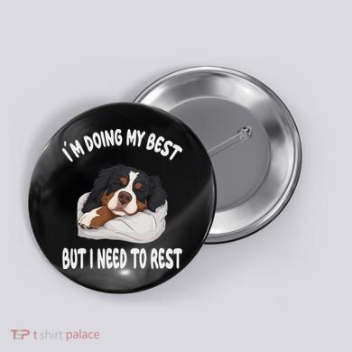 Bernese Mountain Dog Sleep Pajamas Nightgown Button