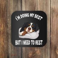 Bernese Mountain Dog Sleep Pajamas Nightgown Coaster thumb 0