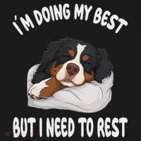 Bernese Mountain Dog Sleep Pajamas Nightgown Women's Hoodie thumb 2