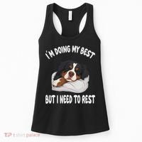 Bernese Mountain Dog Sleep Pajamas Nightgown Women's Tank Top thumb 0