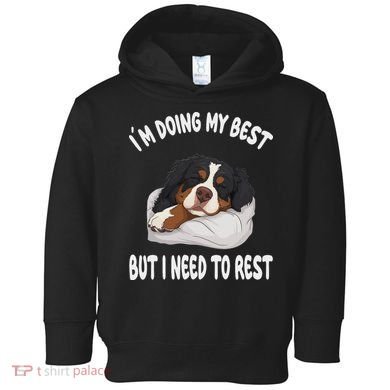 Bernese Mountain Dog Sleep Pajamas Nightgown Toddler Hoodie