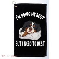 Bernese Mountain Dog Sleep Pajamas Nightgown Golf Towel thumb 0