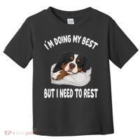 Bernese Mountain Dog Sleep Pajamas Nightgown Toddler T-Shirt thumb 0