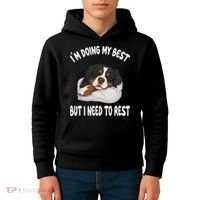 Bernese Mountain Dog Sleep Pajamas Nightgown Kids Hoodie thumb 4