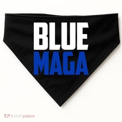 Blue Maga Democrat Make America Great Again USA-Made Doggie Bandana