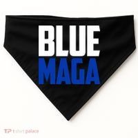 Blue Maga Democrat Make America Great Again USA-Made Doggie Bandana thumb 0