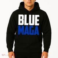 Blue Maga Democrat Make America Great Again Hoodie thumb 2