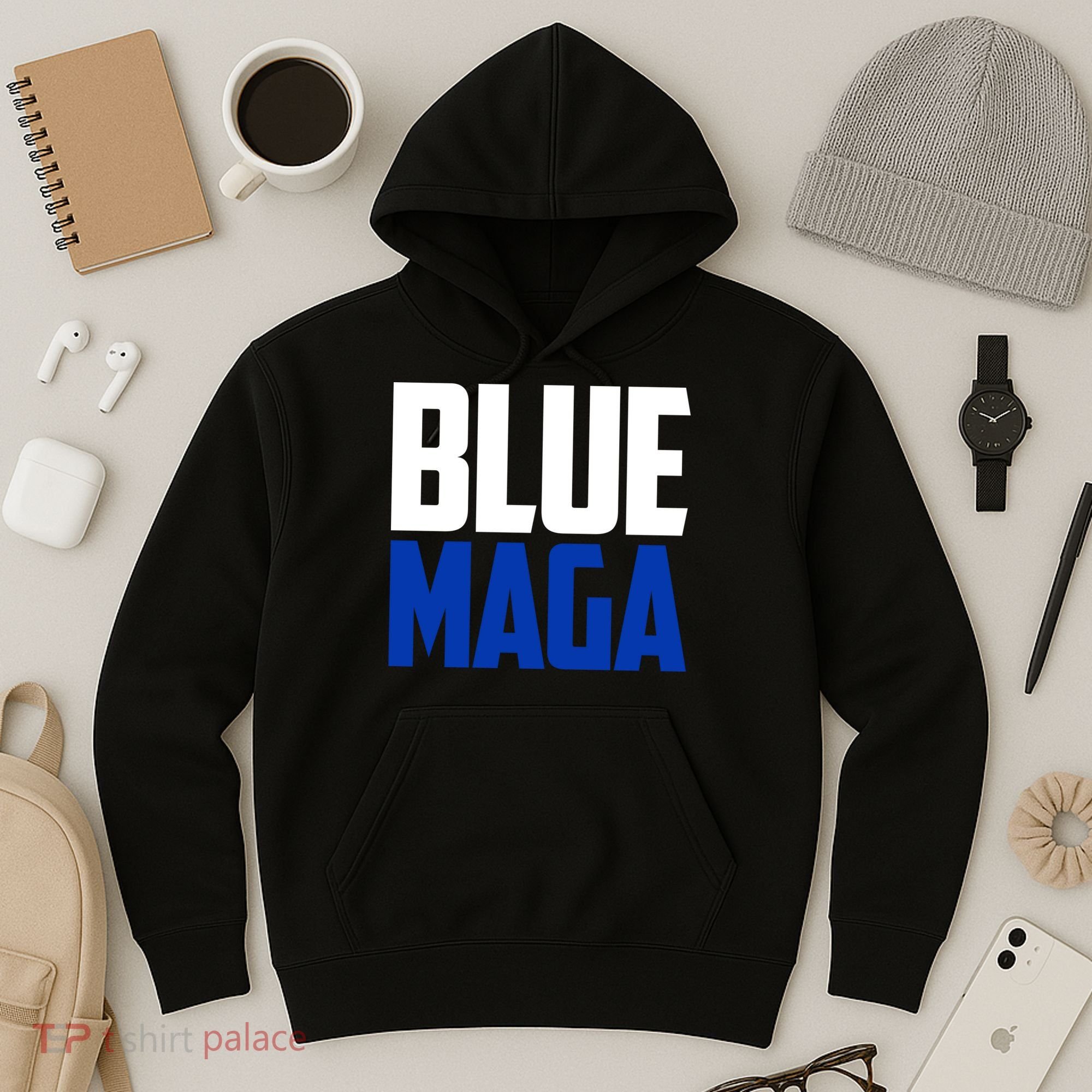 Blue Maga Democrat Make America Great Again Hoodie